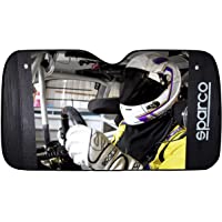 Los mejores  - Sparco SPC1718M Parasol de Aluminio Piloto ventosas 130 x 70 cm y Universal